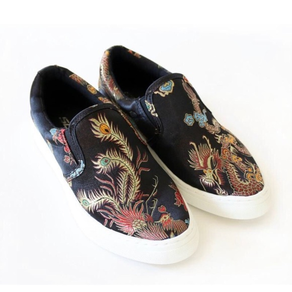 Soda Embroidered Satin Sneakers - Picture 1 of 3